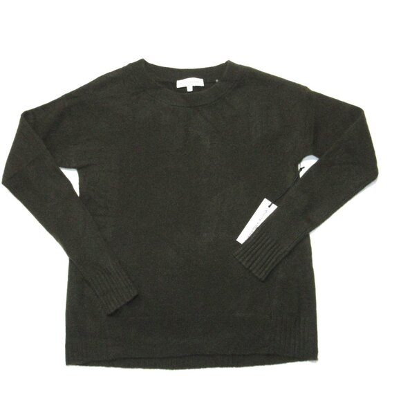 NWT White + Warren Cashmere Crewneck in Midnight Forest Green Sweater L - Picture 2 of 5